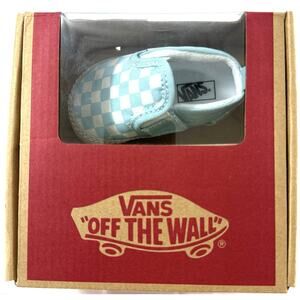 Vans Baby Crib Shoes Slip-On V Checkerboard Aquatic Blue Size 2 Infant w/ Box